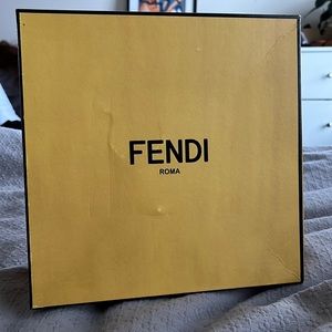 Empty Fendi box 9.5 inch box with dust bag